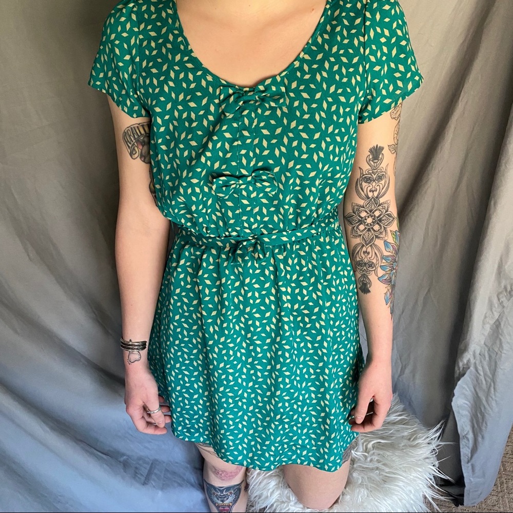 Forever 21 diamond pattern dress